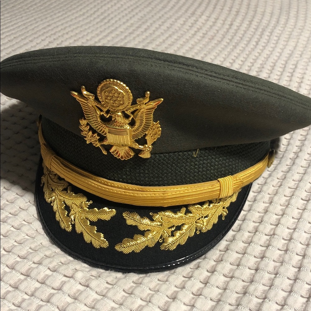 Genuine Vintage Collectible Captain’s Hat Vietnam War with Gold Embellishments